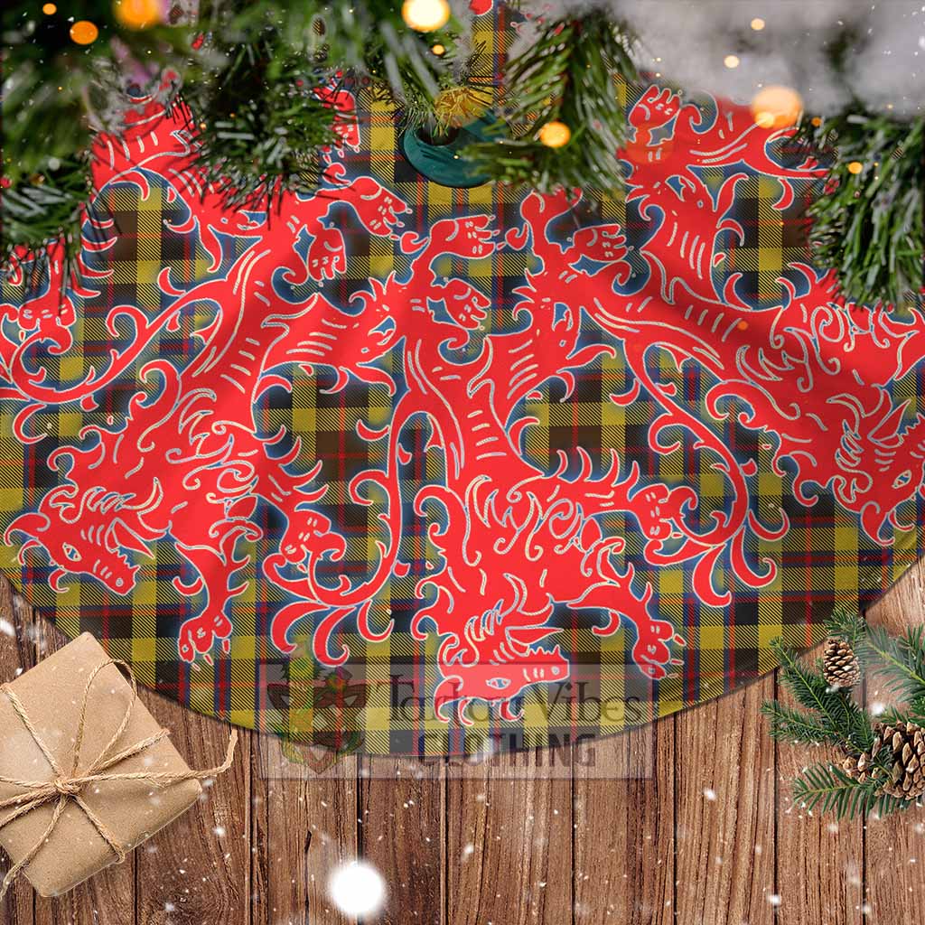Jardine Tartan Christmas Tree Skirt Lion Rampant Style - Tartan Vibes Clothing