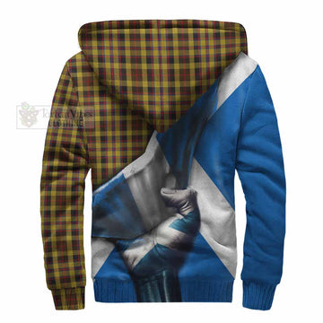 Jardine Tartan Sherpa Hoodie with Family Crest Scotland Patriotic Style - Tartan Vibes Clothing