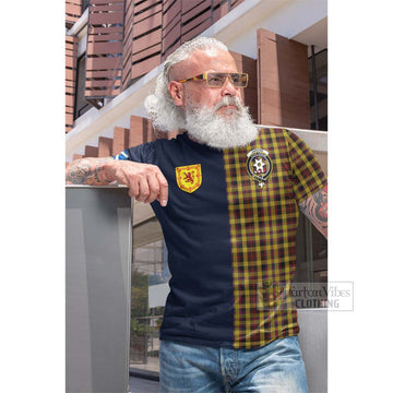 Jardine Tartan Cotton T-shirt Alba with Scottish Lion Royal Arm Half Style Men's Shirt - Tartan Vibes Clothing