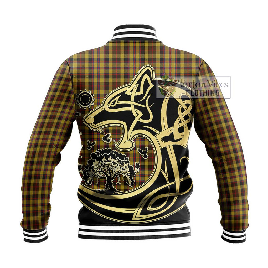 Jardine Tartan Baseball Jacket with Family Crest Celtic Wolf Style - Tartan Vibes Clothing