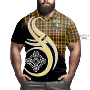 Jardine Tartan Polo Shirt with Family Crest and Celtic Symbol Style - Tartan Vibes Clothing