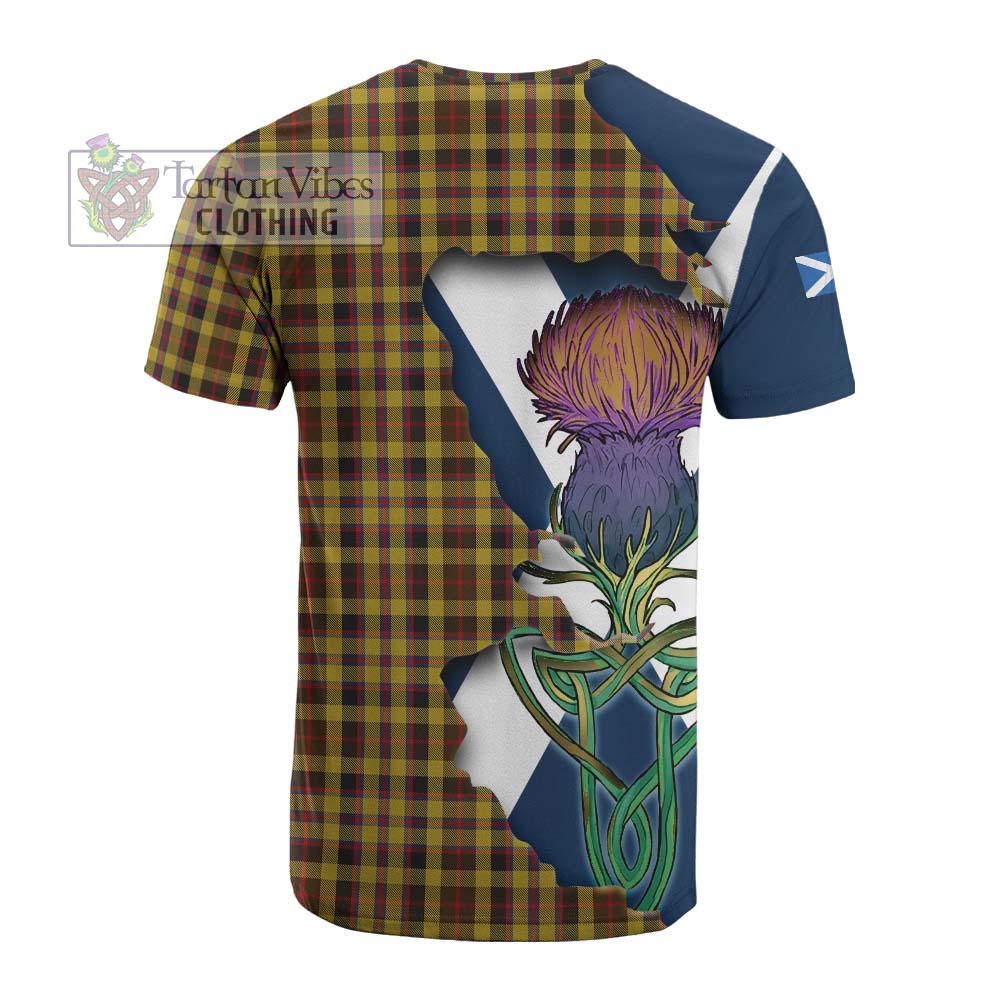 Jardine Tartan Family Crest Cotton T-shirt Scottish Thistle Celtic Inspired - Tartan Vibes Clothing