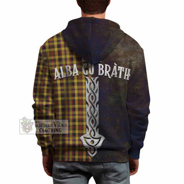 Jardine Tartan Family Crest Hoodie Alba Gu Brath Be Brave Lion Ancient Style