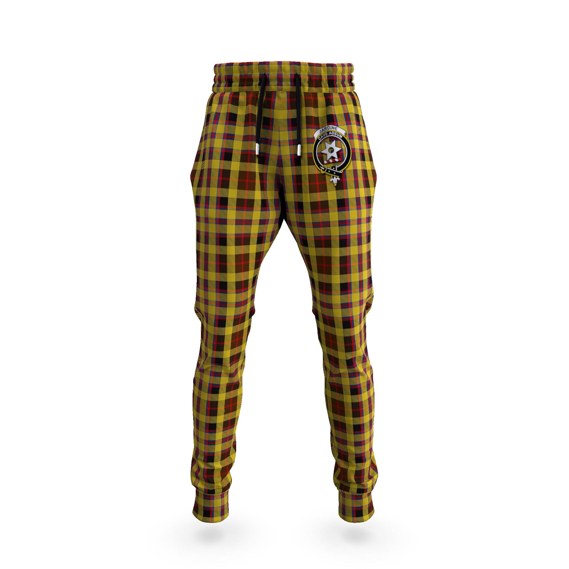 Jardine Tartan Joggers Pants with Family Crest 5XL - Tartan Vibes Clothing