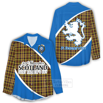Jardine Family Crest Tartan Women's Casual Shirt Celebrate Saint Andrew's Day in Style - Tartan Vibes Clothing