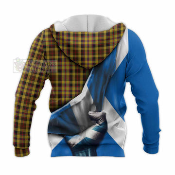 Jardine Tartan Knitted Hoodie with Family Crest Scotland Patriotic Style - Tartan Vibes Clothing