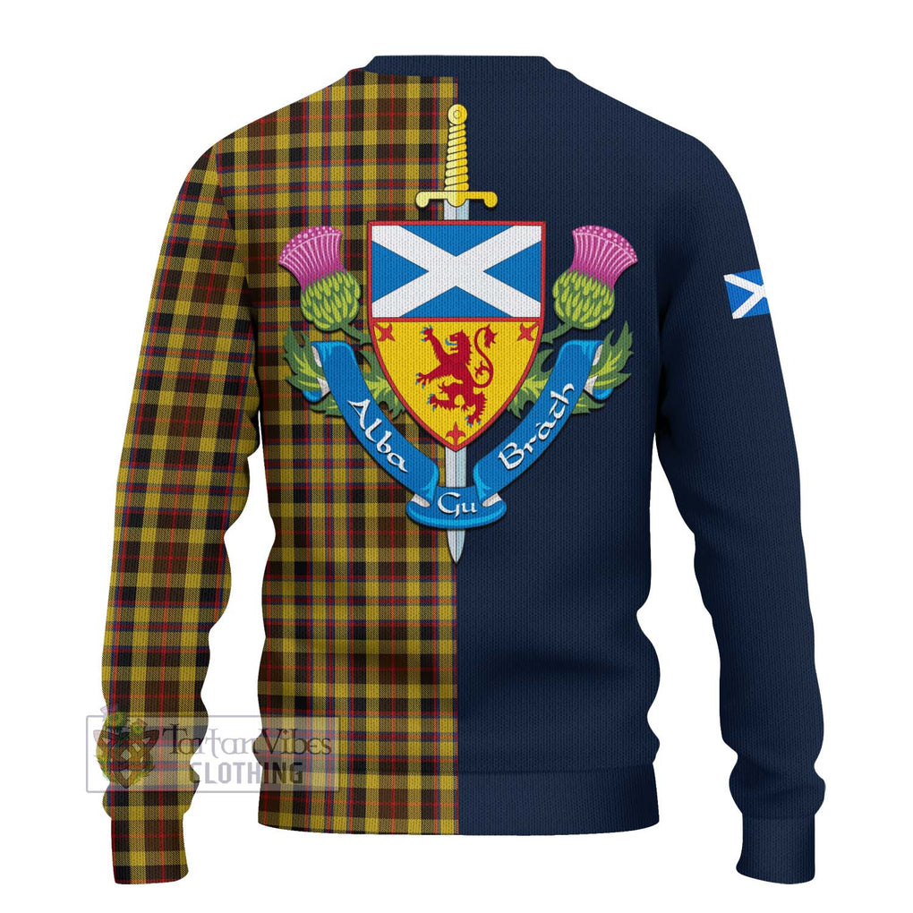 Jardine Tartan Ugly Sweater Alba with Scottish Lion Royal Arm Half Style - Tartan Vibes Clothing