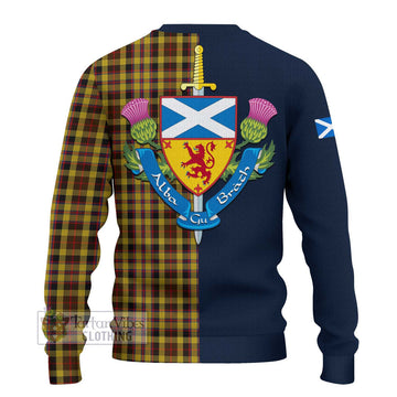 Jardine Tartan Ugly Sweater Alba with Scottish Lion Royal Arm Half Style - Tartan Vibes Clothing
