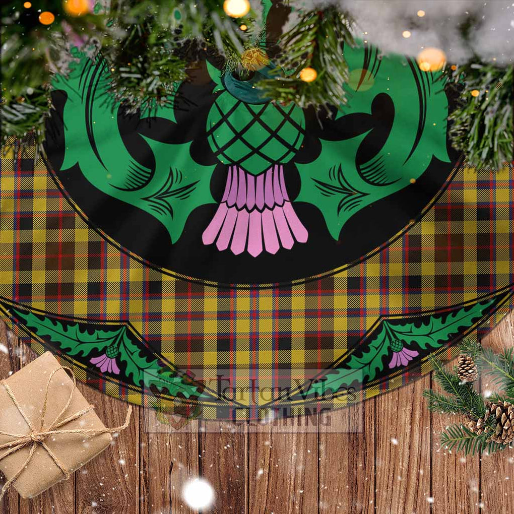 Jardine Tartan Christmas Tree Skirt Scottish Thistle Style - Tartan Vibes Clothing