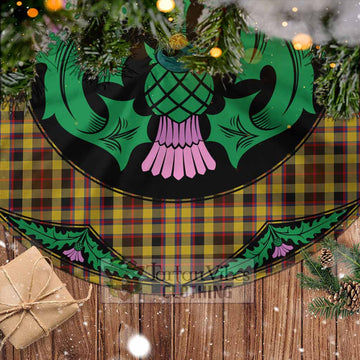 Jardine Tartan Christmas Tree Skirt Scottish Thistle Style - Tartan Vibes Clothing