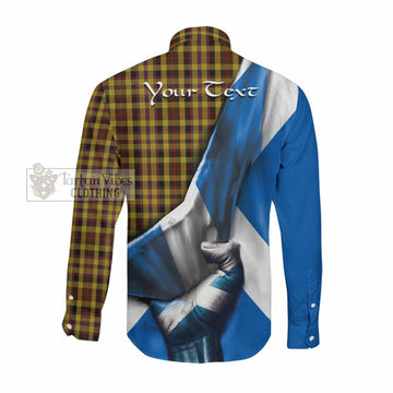 Jardine Tartan Long Sleeve Button Shirt with Family Crest Scotland Patriotic Style Men's Shirt - Tartan Vibes Clothing