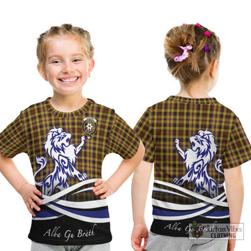 Jardine Tartan Kid T-Shirt with Alba Gu Brath Regal Lion Emblem - Tartan Vibes Clothing