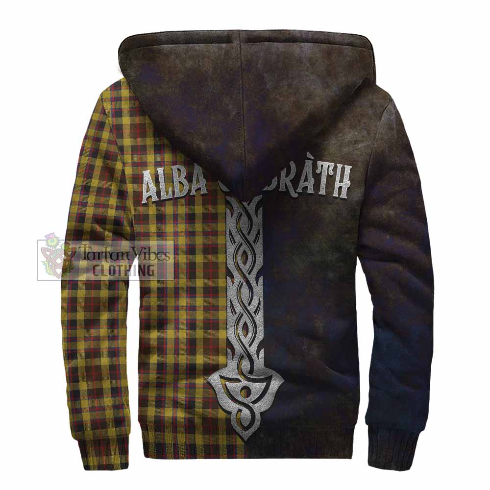 Tartan Vibes Clothing Jardine Tartan Family Crest Sherpa Hoodie Alba Gu Brath Be Brave Lion Ancient Style