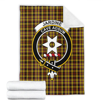 Jardine Tartan Blanket with Family Crest - Tartan Vibes Clothing