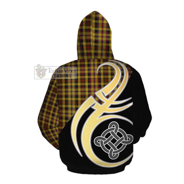 Jardine Tartan Cotton Hoodie with Family Crest and Celtic Symbol Style Pullover Hoodie - Tartan Vibes Clothing