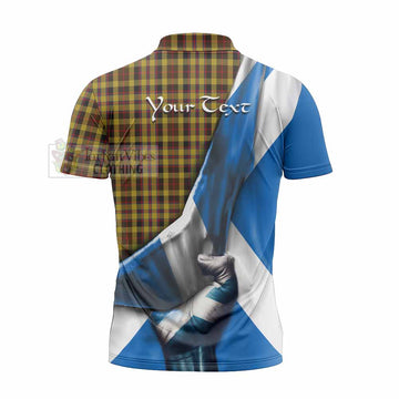 Jardine Tartan Zipper Polo Shirt with Family Crest Scotland Patriotic Style - Tartan Vibes Clothing