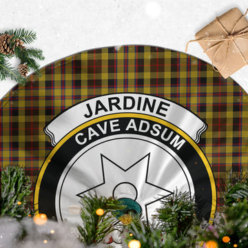 Jardine Tartan Christmas Tree Skirt with Family Crest - Tartan Vibes Clothing