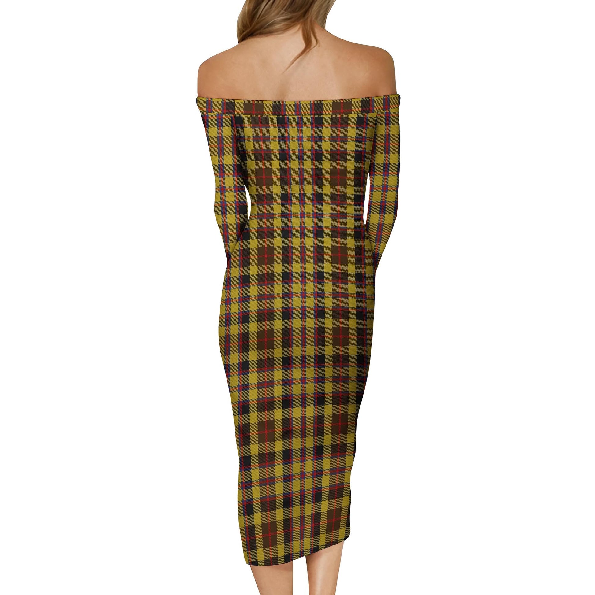 Jardine Tartan Off Shoulder Lady Dress - Tartan Vibes Clothing