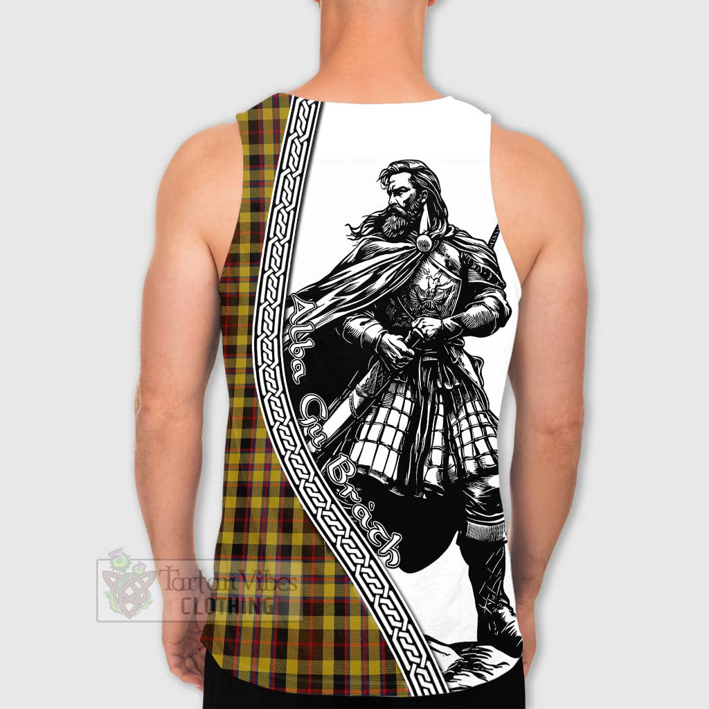 Jardine Tartan Clan Crest Men's Tank Top with Highlander Warrior Celtic Style - Tartan Vibes Clothing