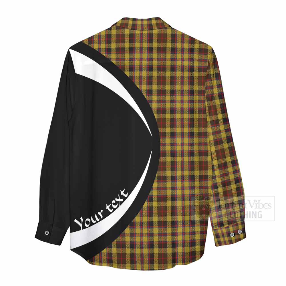 Jardine Tartan Women's Casual Shirt with Family Crest Circle Style - Tartan Vibes Clothing