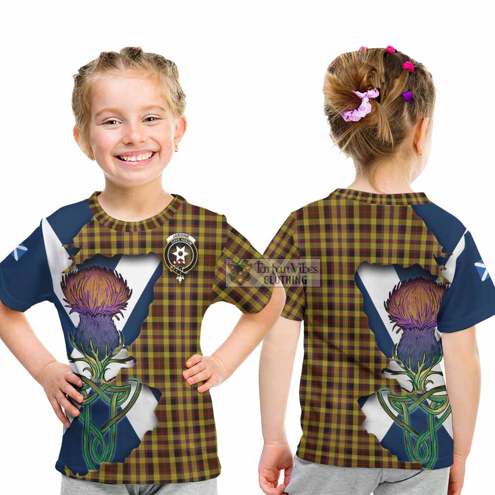 Jardine Tartan Family Crest Kid T-Shirt Scottish Thistle Celtic Inspired - Tartan Vibes Clothing