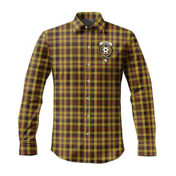 Jardine Tartan Long Sleeve Button Up Shirt with Family Crest Men's Shirt - Tartan Vibes Clothing
