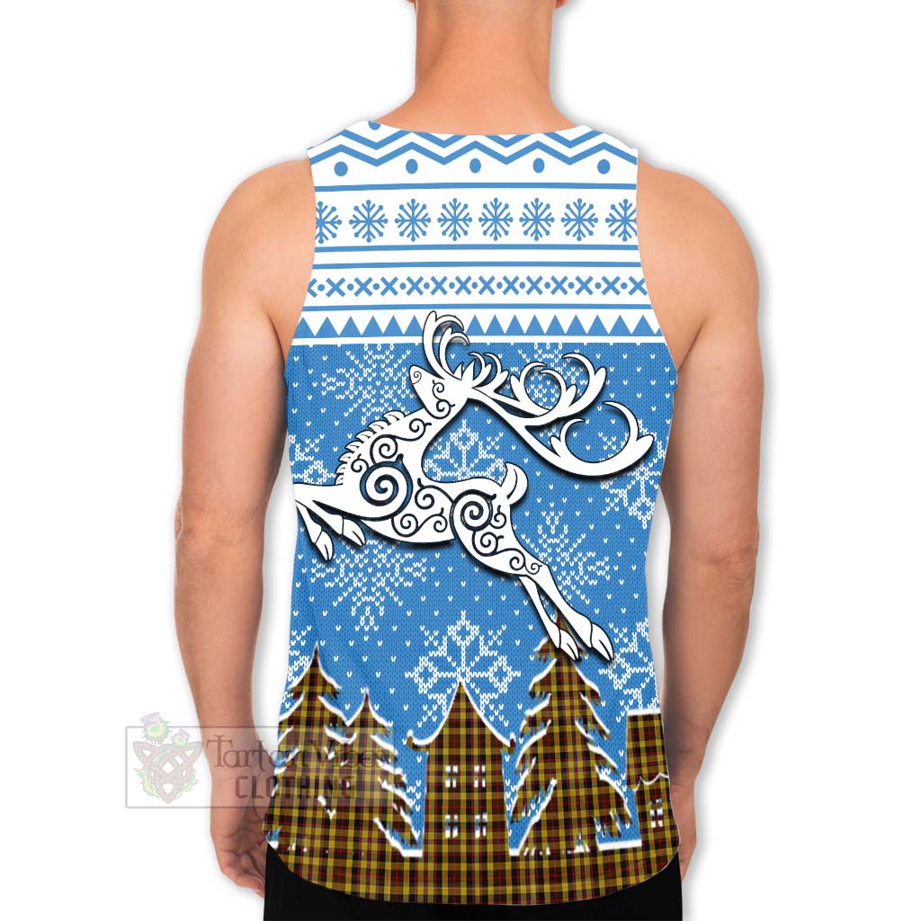 Jardine Clan Christmas Men's Tank Top Celtic Reindeer Style - Tartan Vibes Clothing