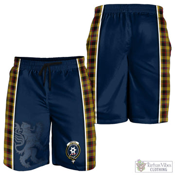 Jardine Tartan Men's Shorts with Family Crest and Lion Rampant Vibes Sport Style - Tartan Vibes Clothing