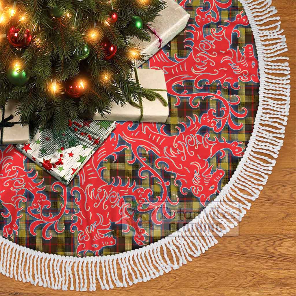 Jardine Tartan Christmas Tree Skirt Lion Rampant Style - Tartan Vibes Clothing