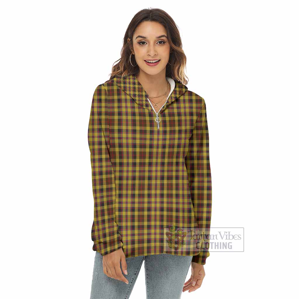 Jardine Tartan Women's Borg Fleece Hoodie with Half Zip - Tartan Vibes Clothing