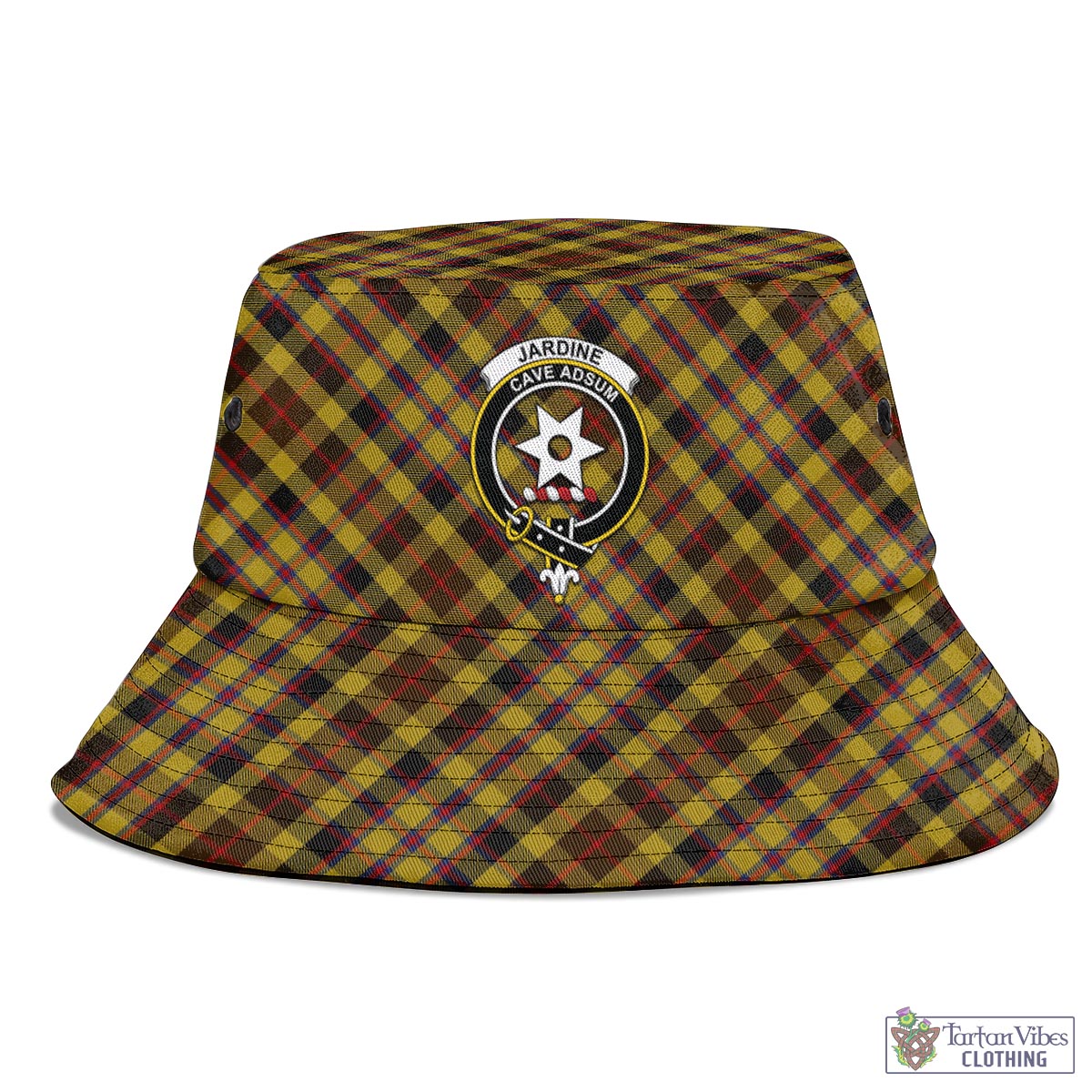 Jardine Tartan Bucket Hat with Family Crest - Tartan Vibes Clothing