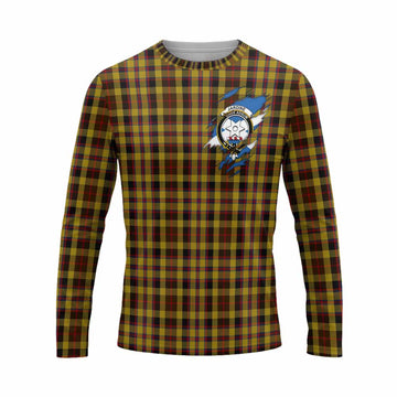Jardine Clan Crest In Me Tartan Long Sleeve T-Shirt Scotland Flag Style