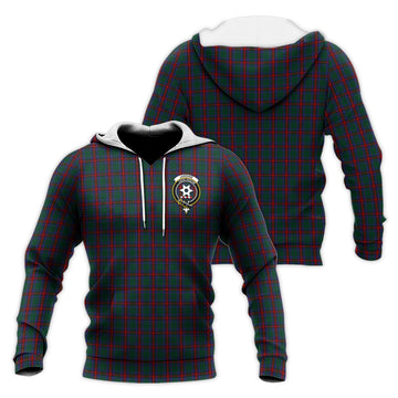 Jardine Dress Tartan Knitted Hoodie with Family Crest