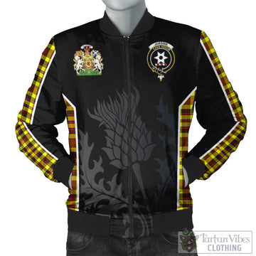 Jardine Modern Tartan Bomber Jacket with Family Crest and Scottish Thistle Vibes Sport Style