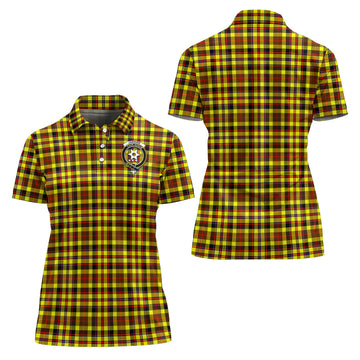 Jardine Modern Tartan Polo Shirt with Family Crest For Women