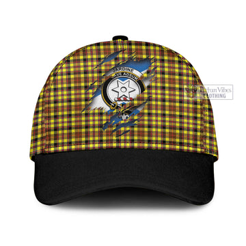 Jardine Modern Tartan Classic Cap with Family Crest In Me Style