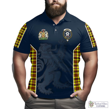 Jardine Modern Tartan Men's Polo Shirt with Family Crest and Lion Rampant Vibes Sport Style