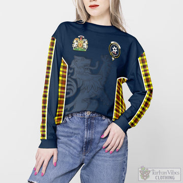 Jardine Modern Tartan Sweater with Family Crest and Lion Rampant Vibes Sport Style