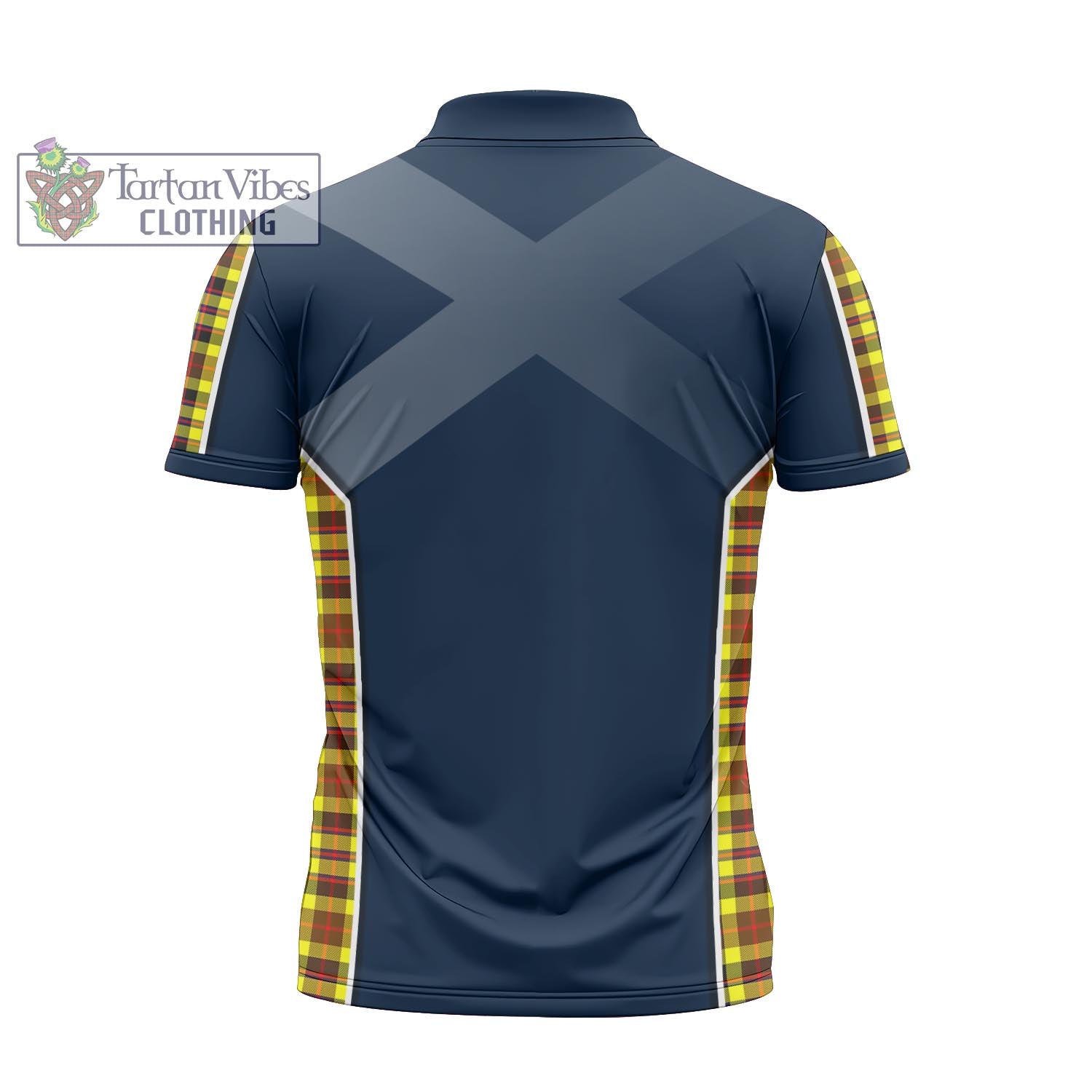 Tartan Vibes Clothing Jardine Modern Tartan Zipper Polo Shirt with Family Crest and Scottish Thistle Vibes Sport Style