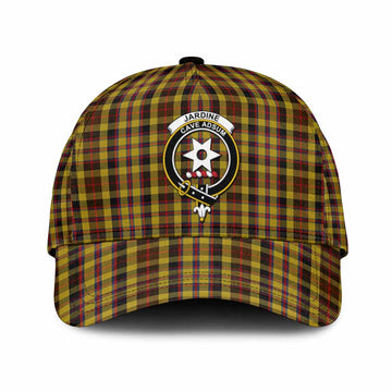 Jardine Tartan Classic Cap with Family Crest
