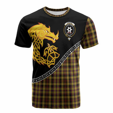 Jardine Tartan Crest Cotton T-shirt Legendary Dragon Knot Half Style