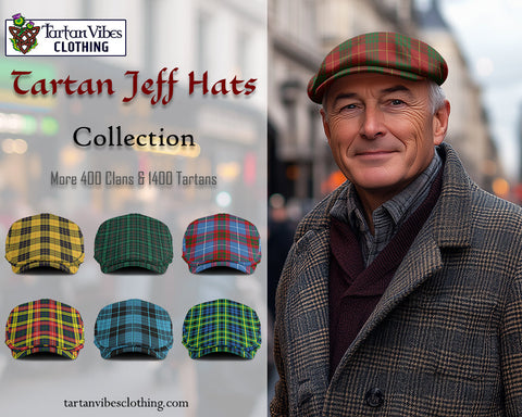 Tartan Jeff Hats Collection with more 400 clans and 1400 tartans