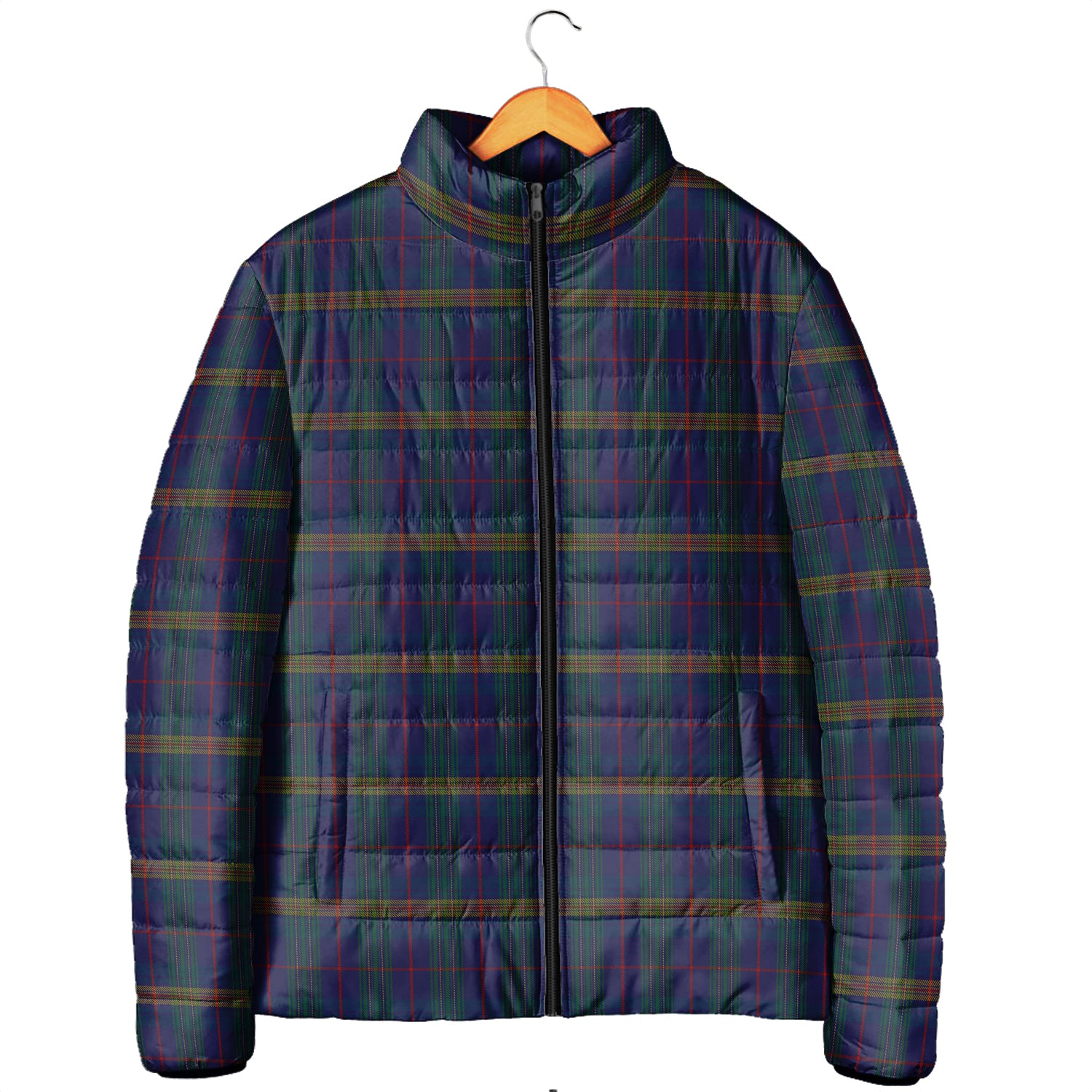 Jenkins of Wales Tartan Padded Jacket Men's Padded Jacket - Tartan Vibes Clothing