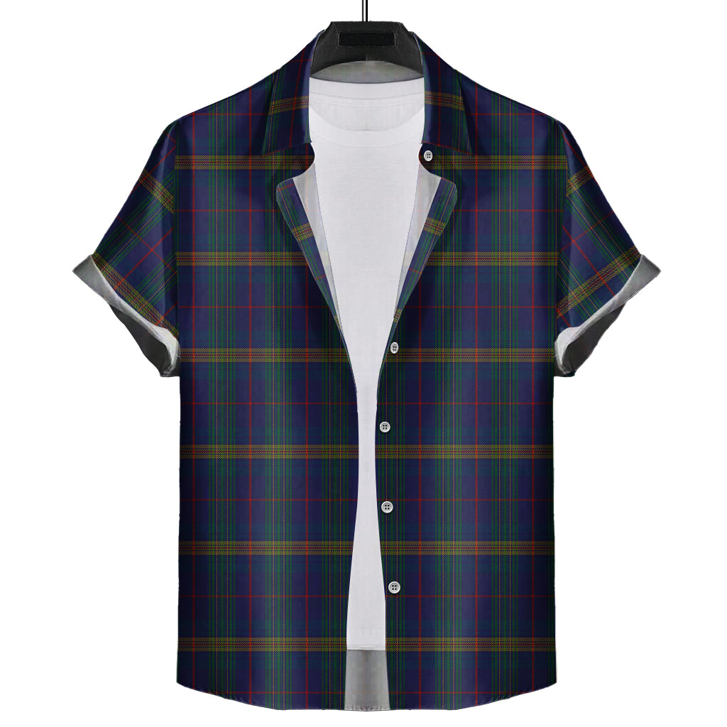 jenkins-of-wales-tartan-short-sleeve-button-down-shirt