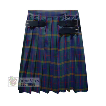 Jenkins of Wales Tartan Men's Pleated Skirt - Fashion Casual Retro Scottish Kilt Style