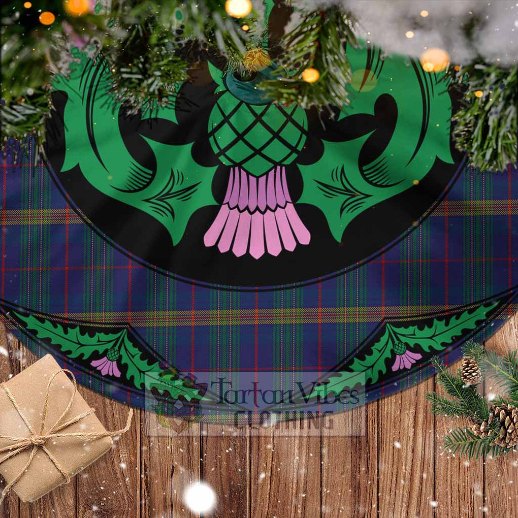 Jenkins of Wales Tartan Christmas Tree Skirt Scottish Thistle Style - Tartan Vibes Clothing