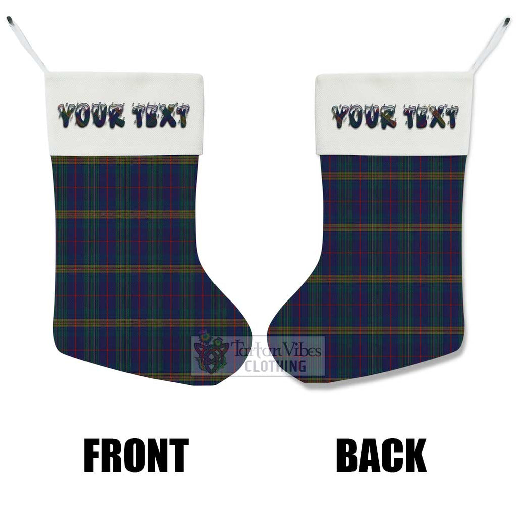 Tartan Vibes Clothing Jenkins of Wales Tartan Christmas Stocking with Personalized Text