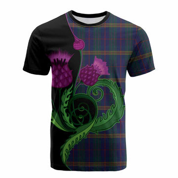 Jenkins of Wales Tartan Cotton T-shirt Traditional Scottish Thistle