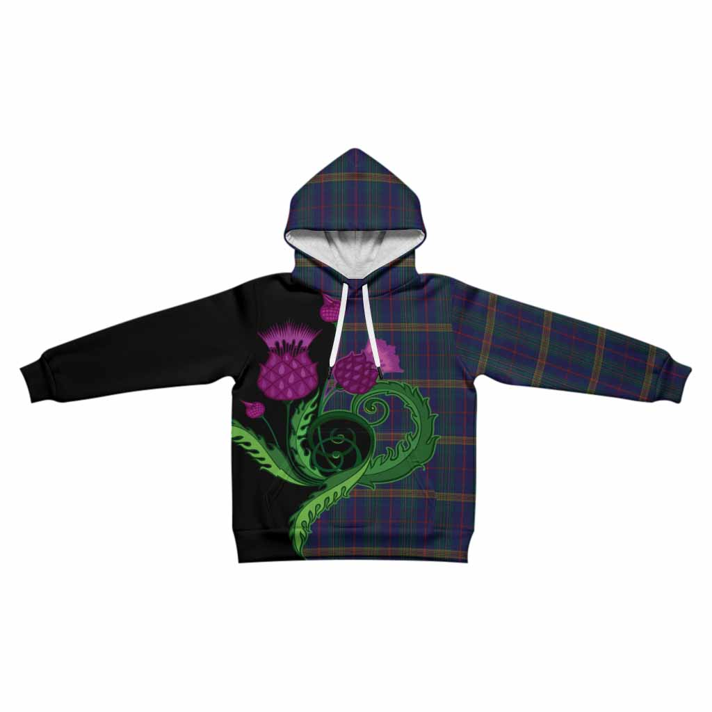 Jenkins of Wales Tartan Kid Hoodie Traditional Scottish Thistle