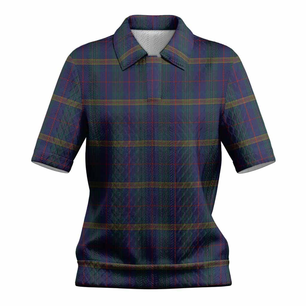 Jenkins of Wales Tartan Women’s Polo Sweater Top